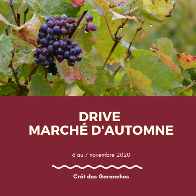 Marché d automne au Cret des Garanches - Produits du terroir gamay noir à jus blanc, cret des garanches automne 2020